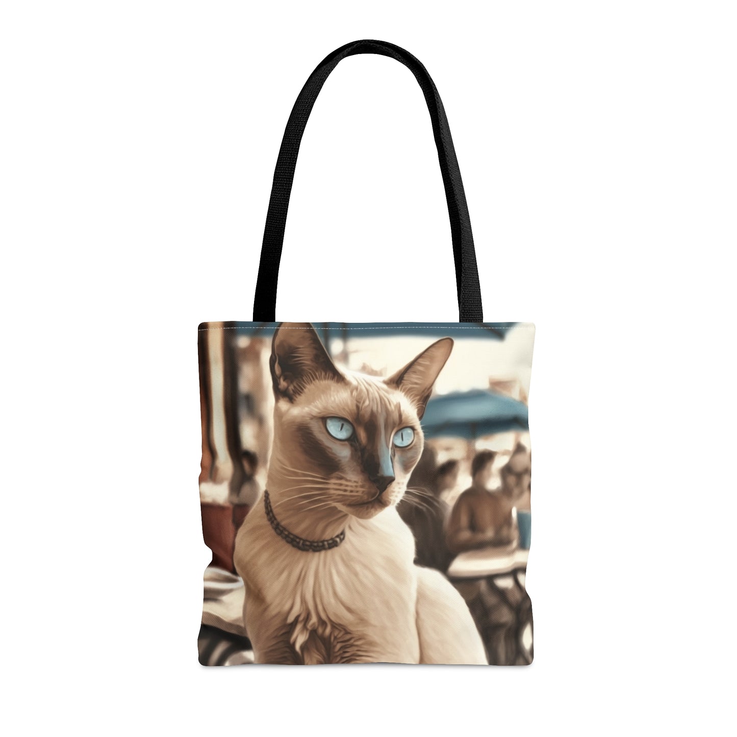 French Cafe Cat Tote Bag (Small, Medium, Large)