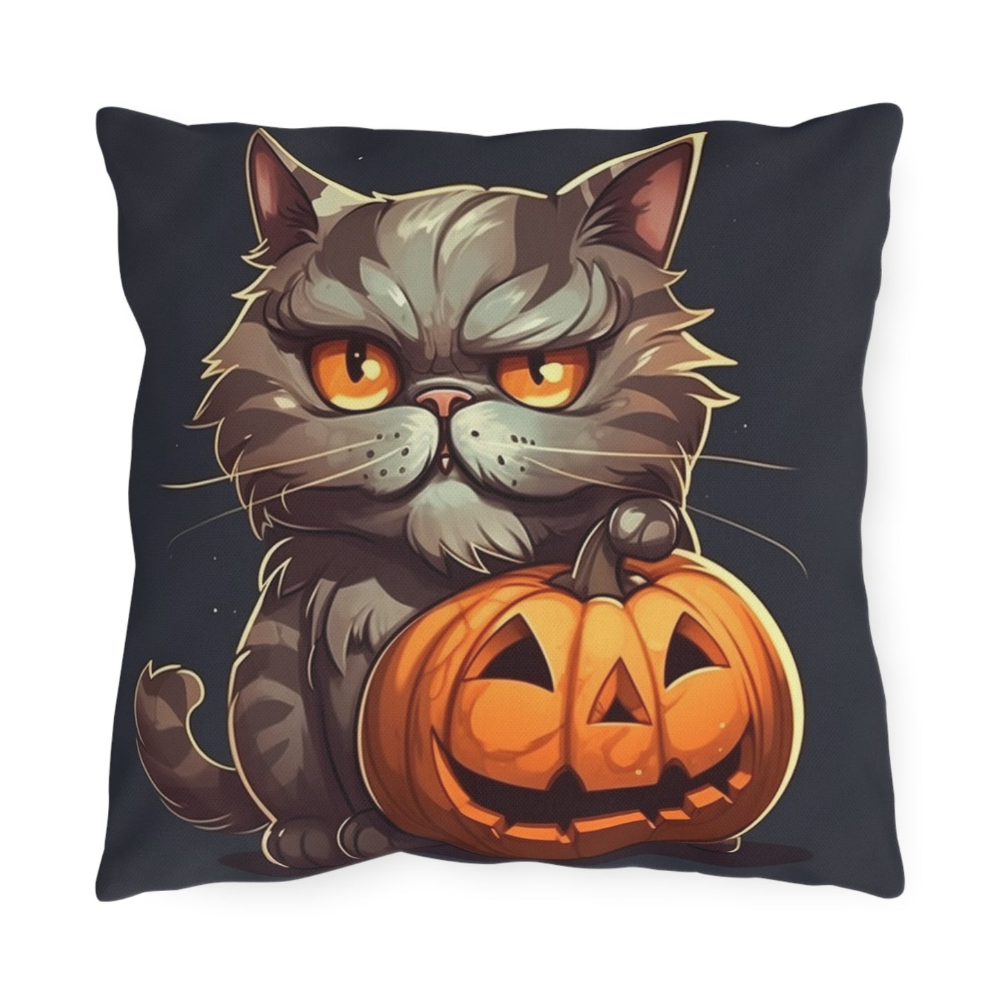 Spooky Season Cat - Outdoor Pillow