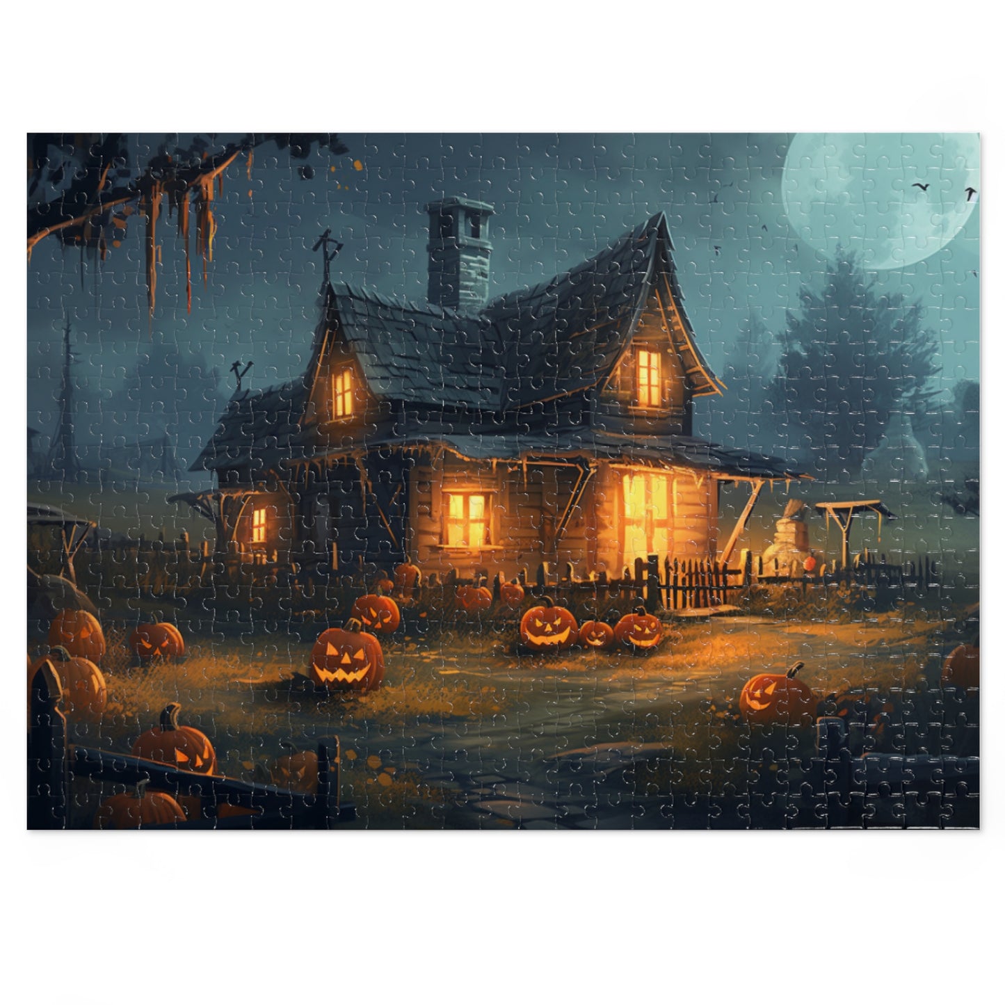 Halloween Cottage Jigsaw Puzzle (500 Piece)