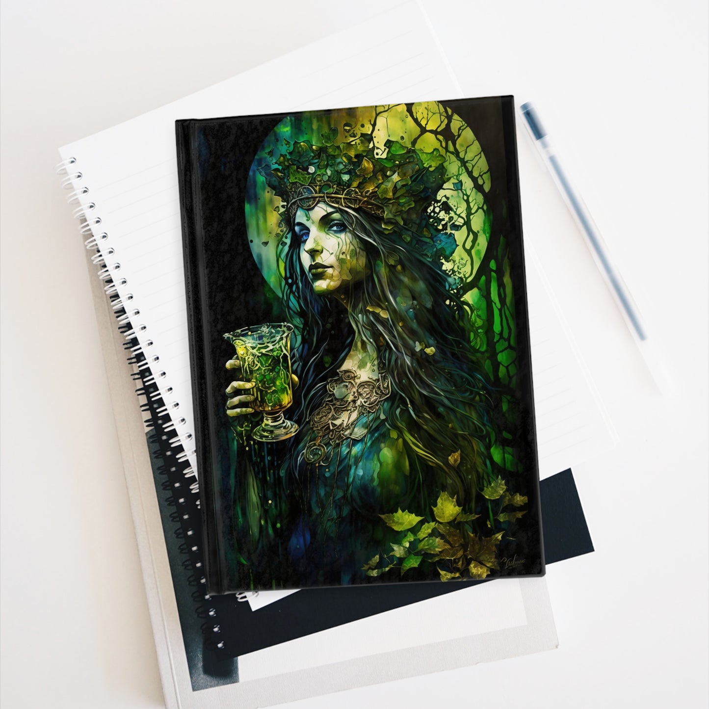 Green Goddess - Blank Journal / Sketchbook