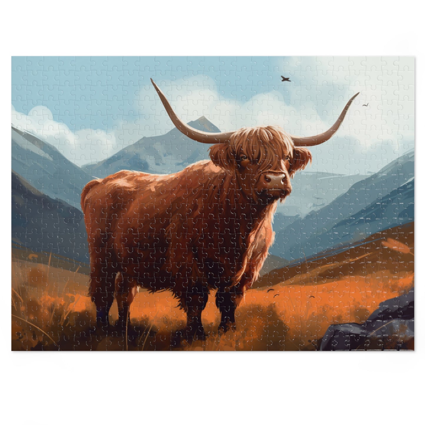 Highland Cow Jigsaw Puzzle (500 Pieces)