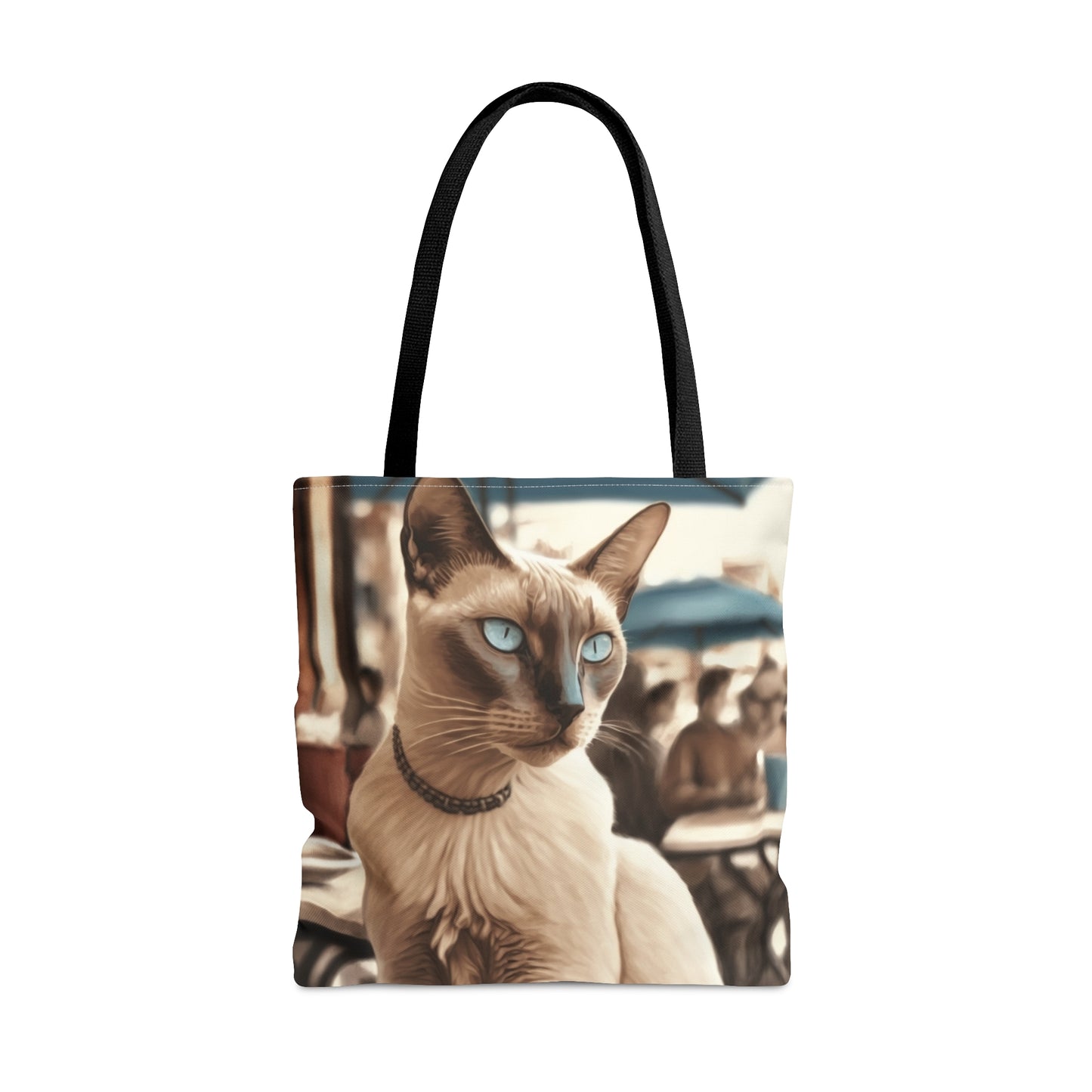 French Cafe Cat Tote Bag (Small, Medium, Large)