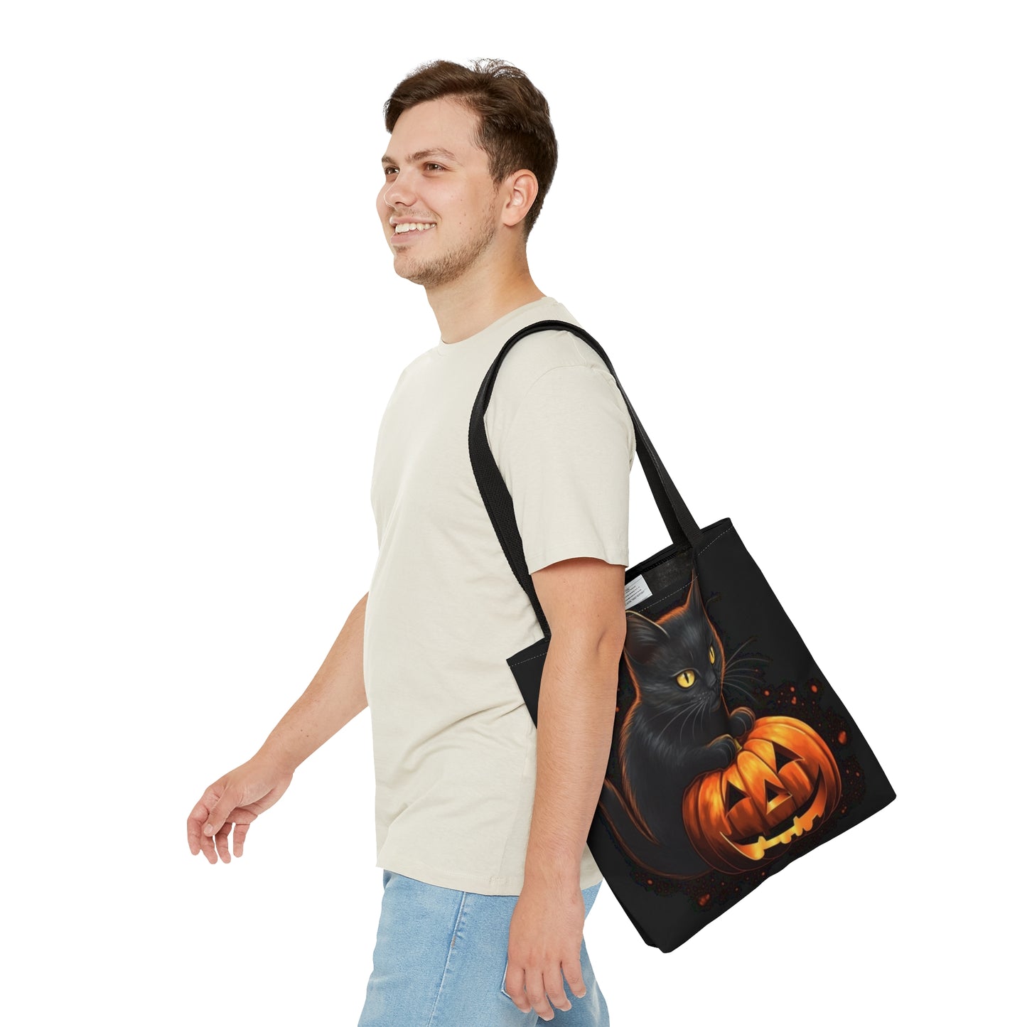 Simon the Cat Halloween Tote Bag (Small, Medium, Large)