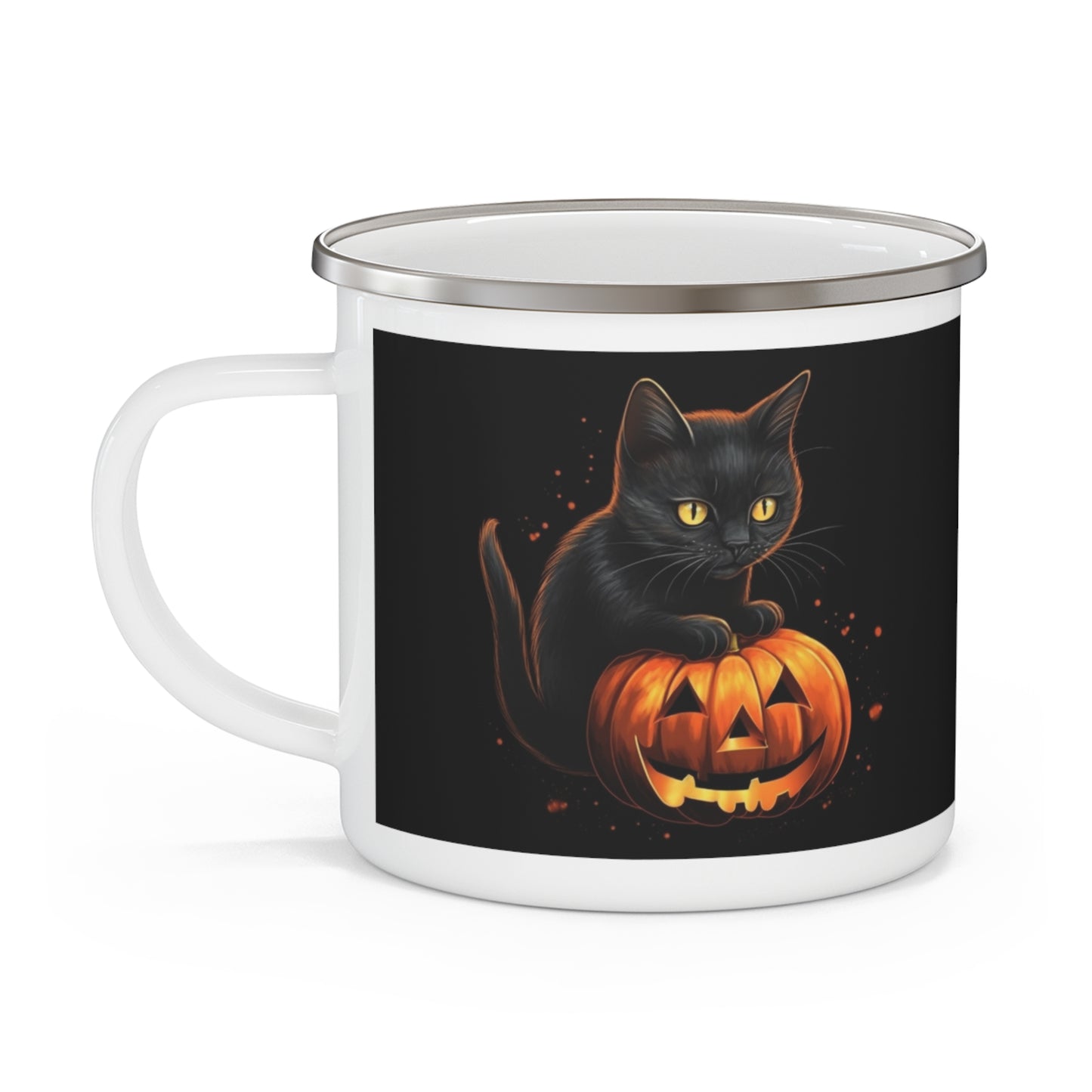 Simon the Cat - Spooky Season Enamel Camping Mug