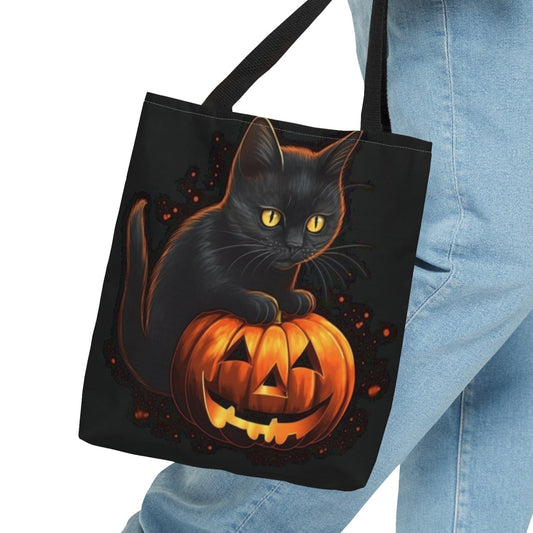 Simon the Cat Halloween Tote Bag (Small, Medium, Large)