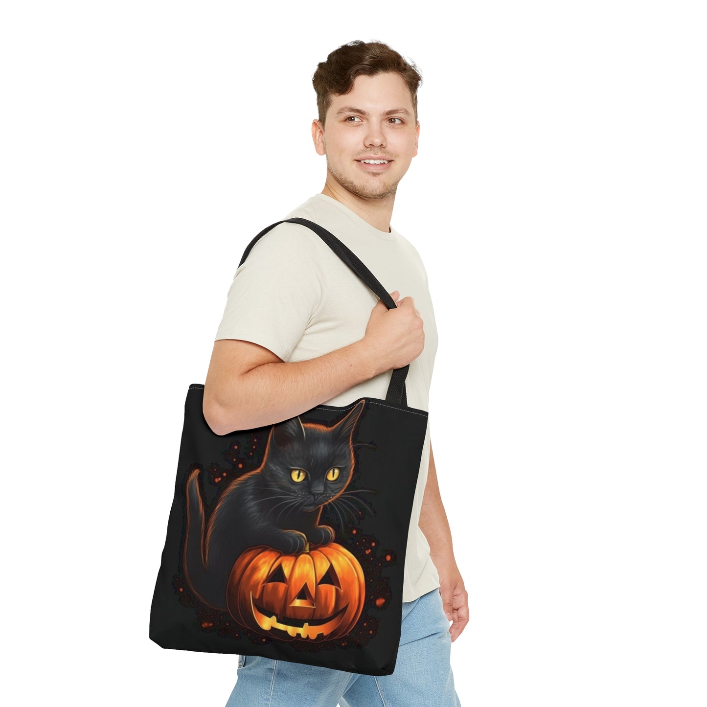 Simon the Cat Halloween Tote Bag (Small, Medium, Large)