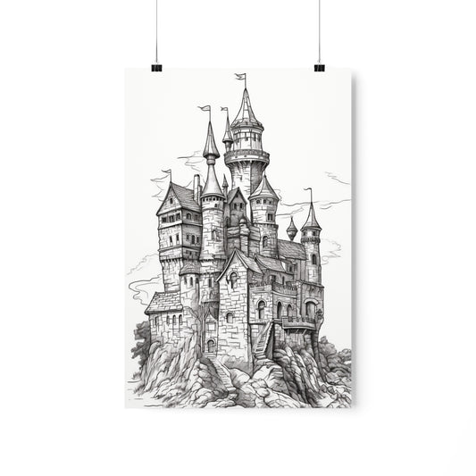 Coloring Poster (Castle 2)