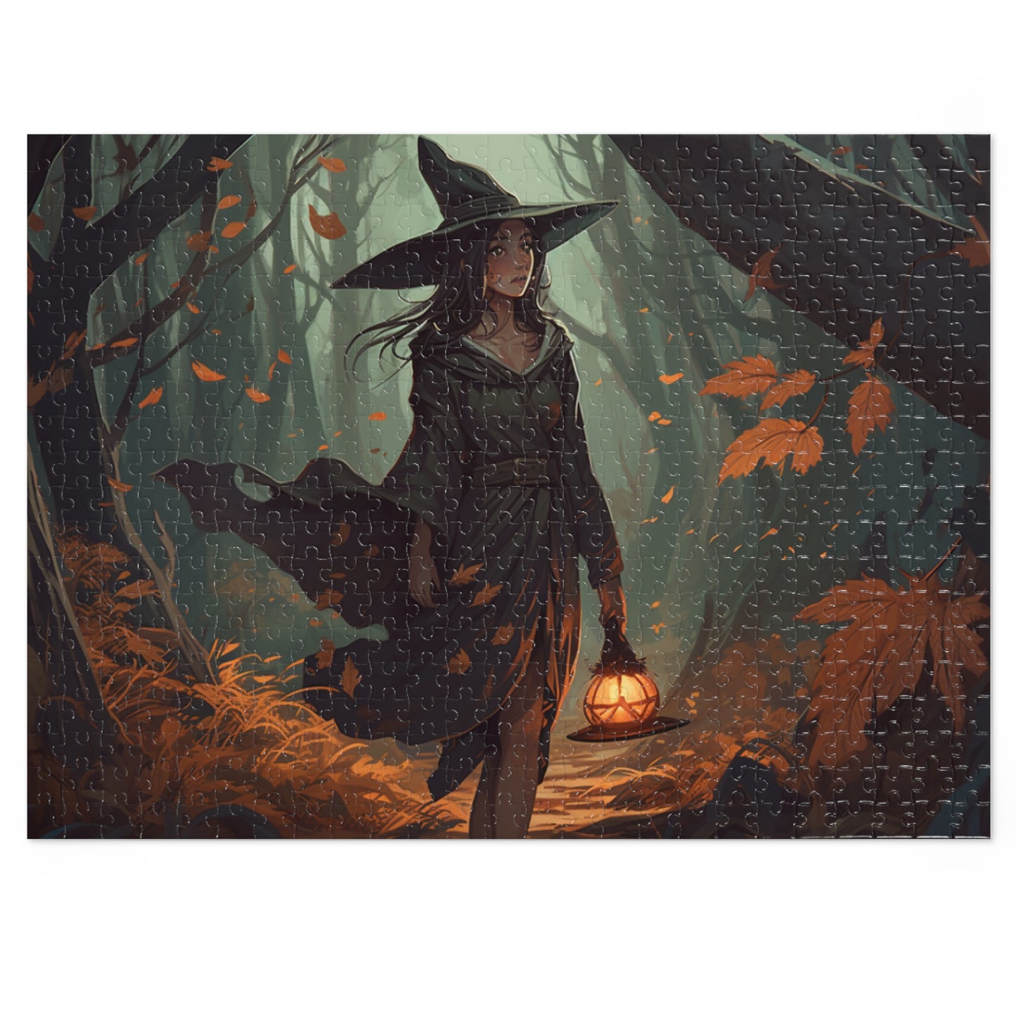 A Witchy Walk in the Fae Forest - Jigsaw Puzzle (500 Piece)