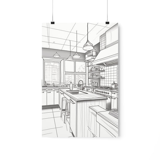 Coloring Poster (Kitchen Art)
