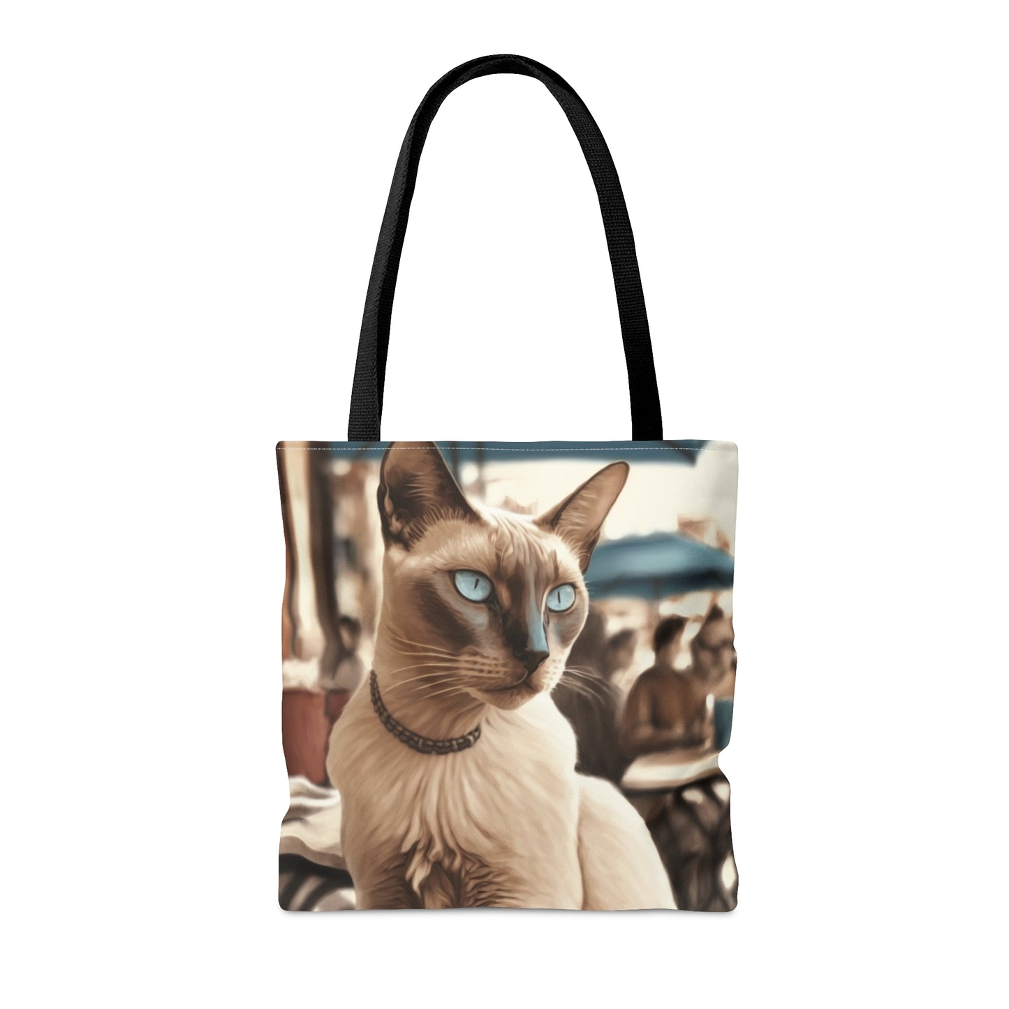 French Cafe Cat Tote Bag (Small, Medium, Large)