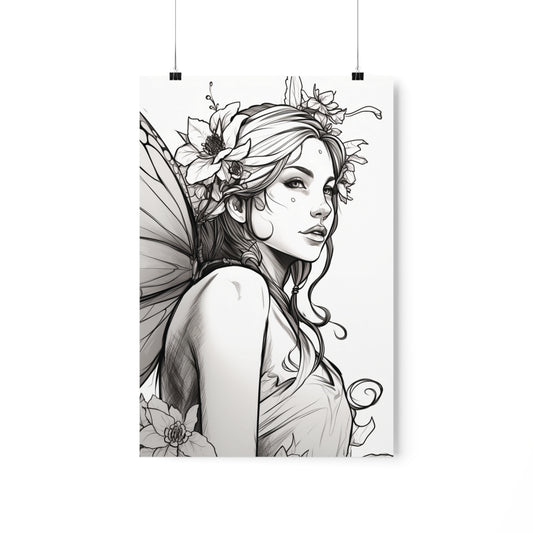 Coloring Poster (A Faerie)