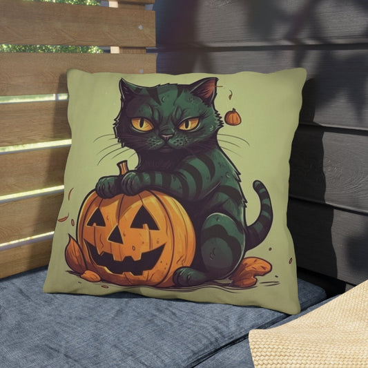 Spooky Season Cat - Outdoor Pillow