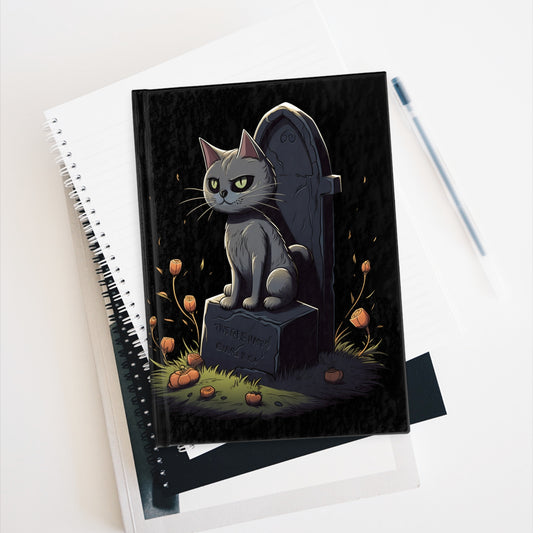 Spooky Cat - Blank Journal / Sketchbook