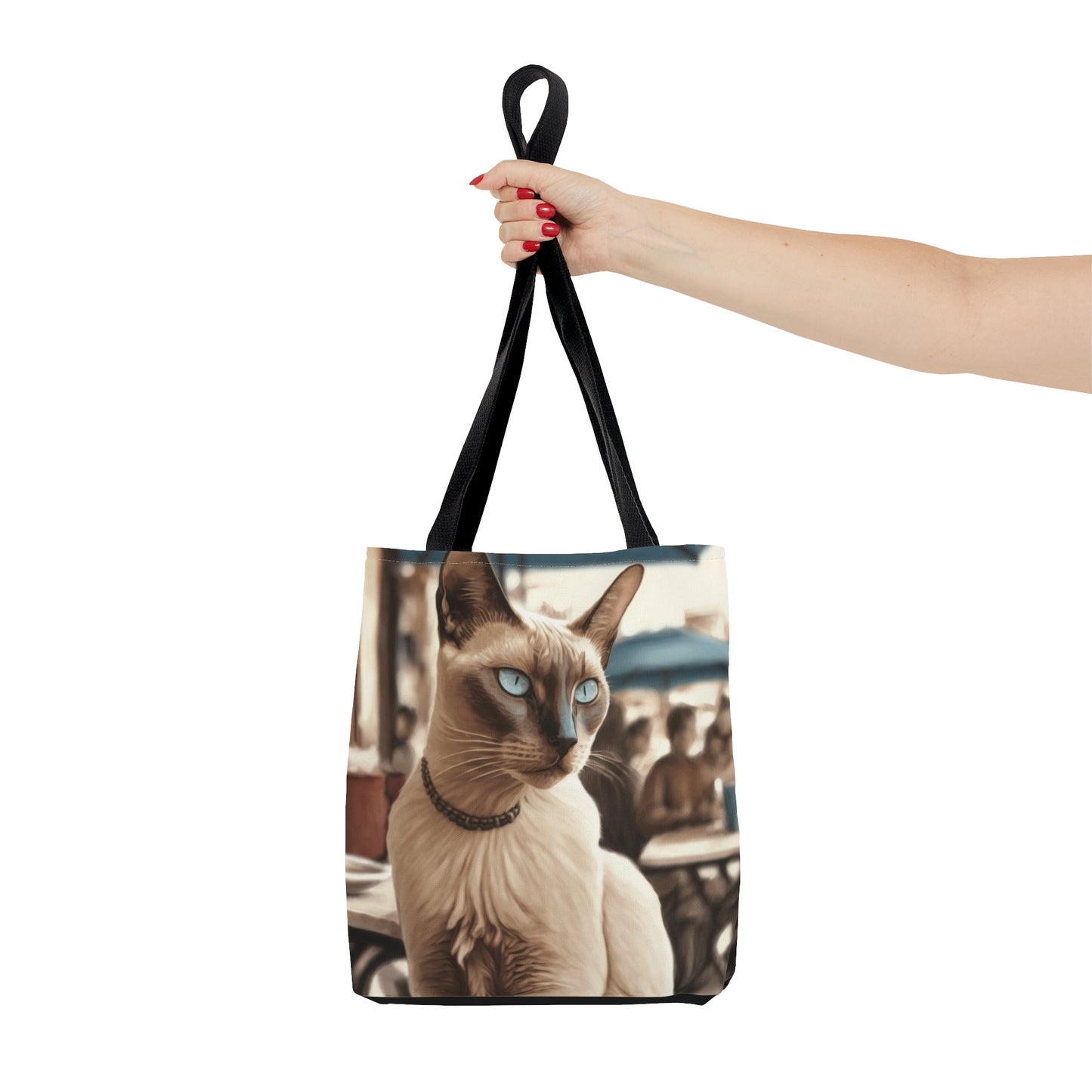 French Cafe Cat Tote Bag (Small, Medium, Large)