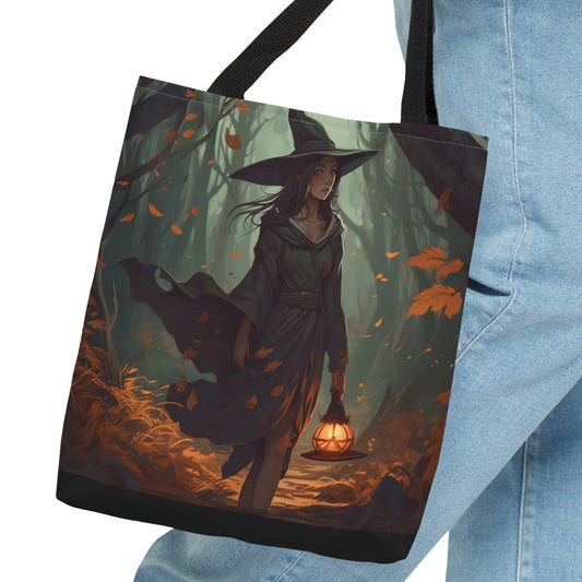 Witchy Walk in the Woods Tote Bag (Small, Medium, Large)