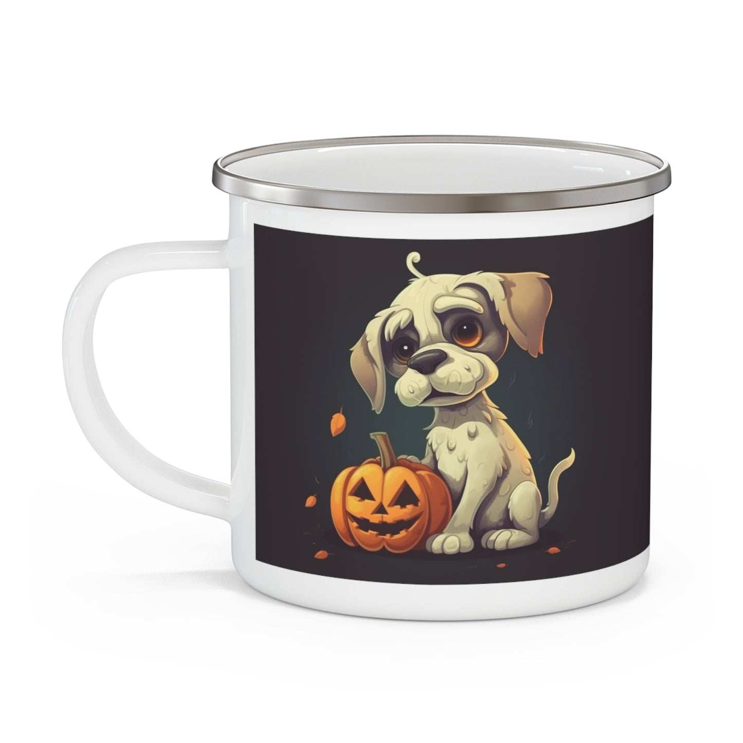 Spooky Season Dog - Enamel Camping Mug