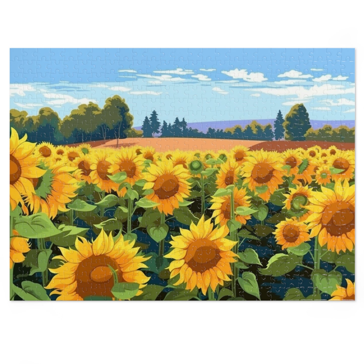 Sunflower Field Jigsaw Puzzle (500 Pieces)