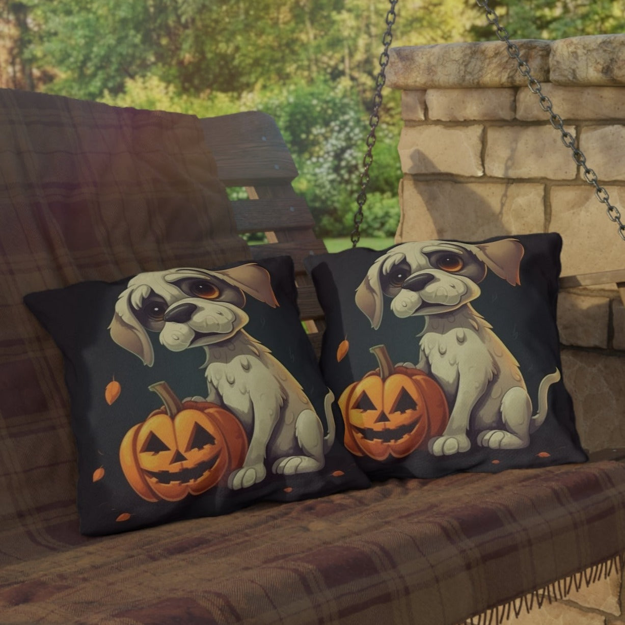 Spooky Season Dog - Outdoor Pillow