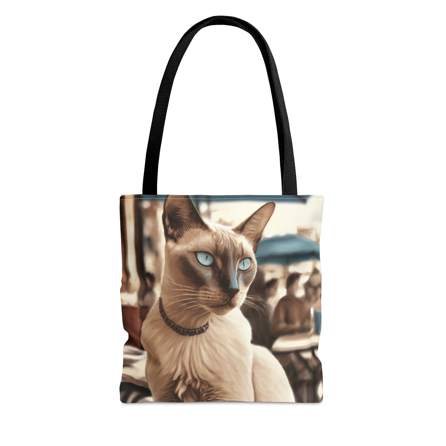 French Cafe Cat Tote Bag (Small, Medium, Large)