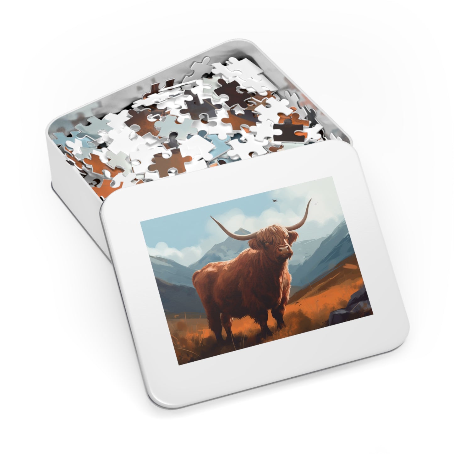 Highland Cow Jigsaw Puzzle (500 Pieces)