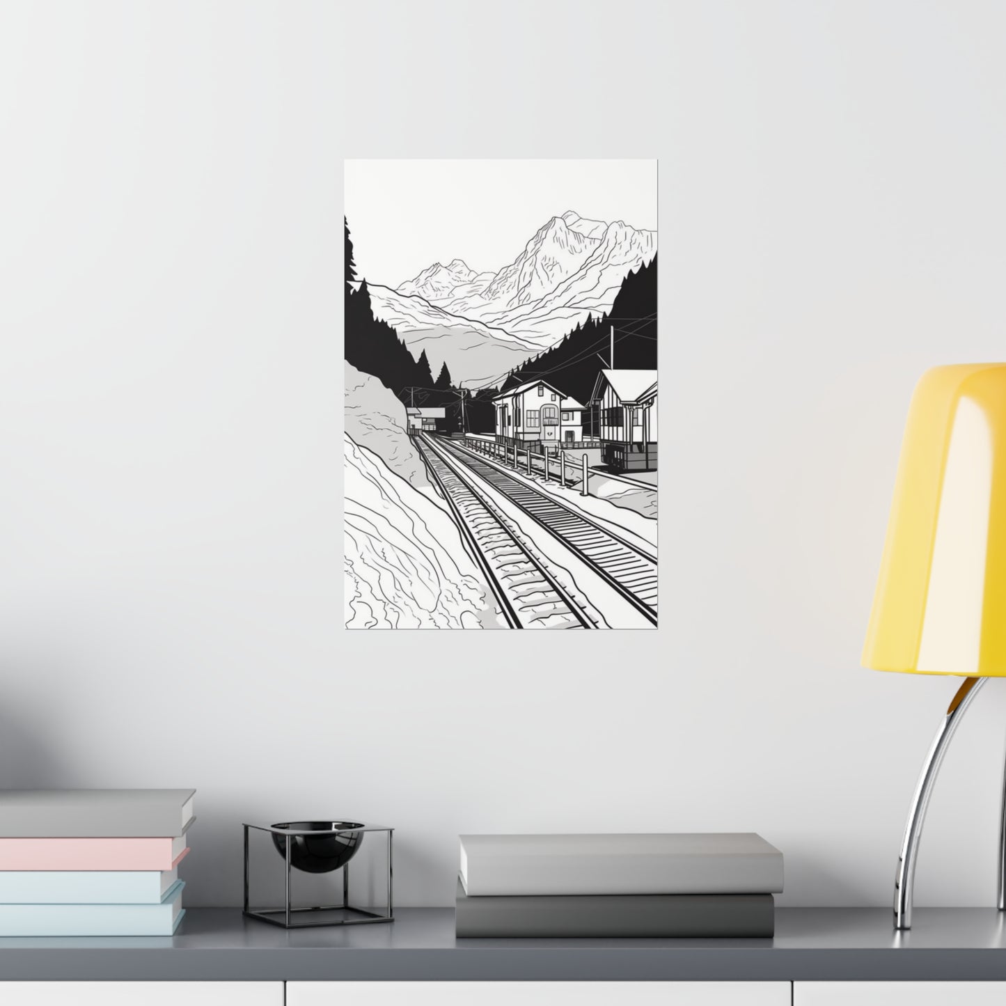 Coloring Poster (Mountains)