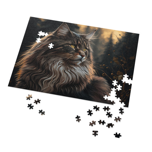 Norwegian Forest Cat Jigsaw Puzzle (500 Pieces)