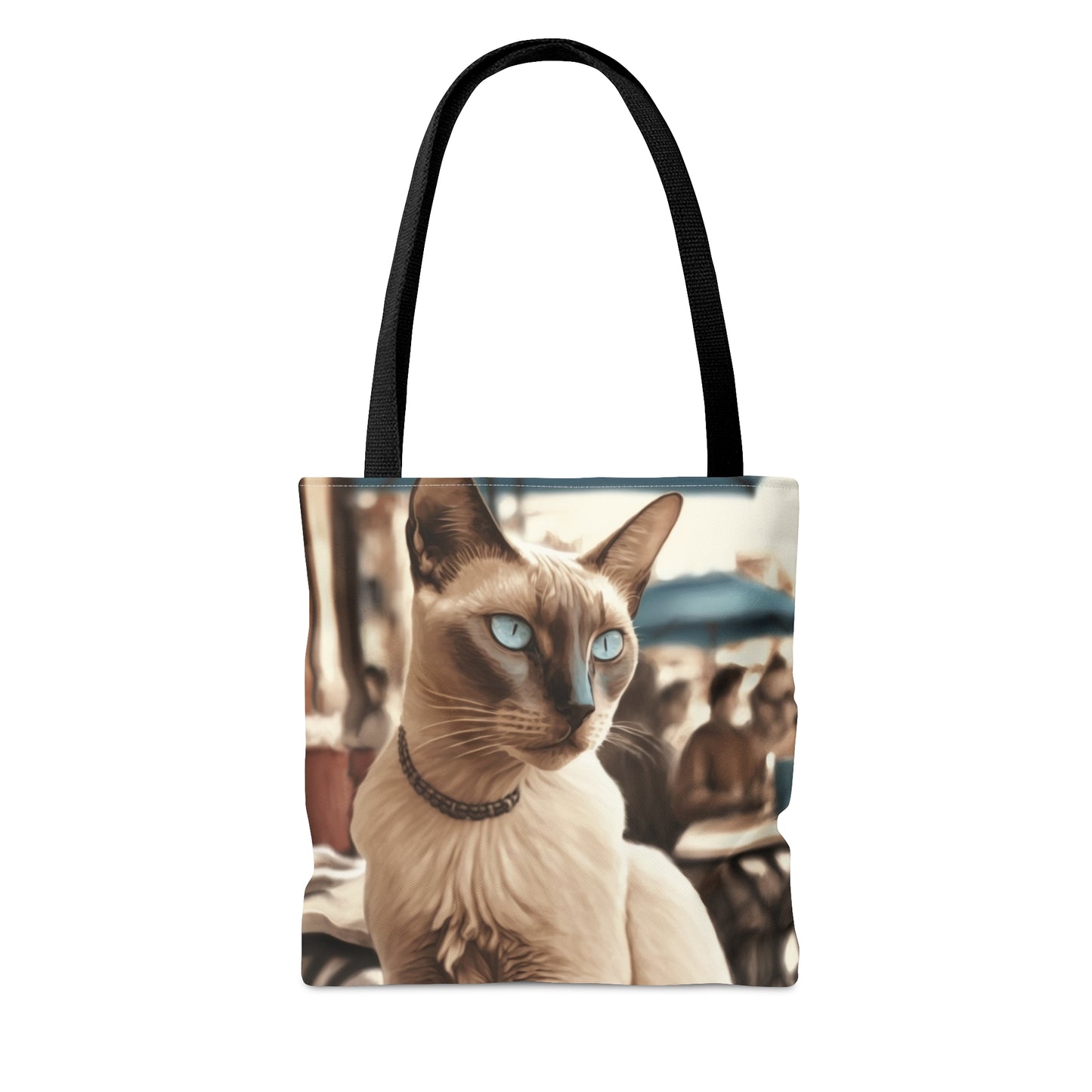 French Cafe Cat Tote Bag (Small, Medium, Large)