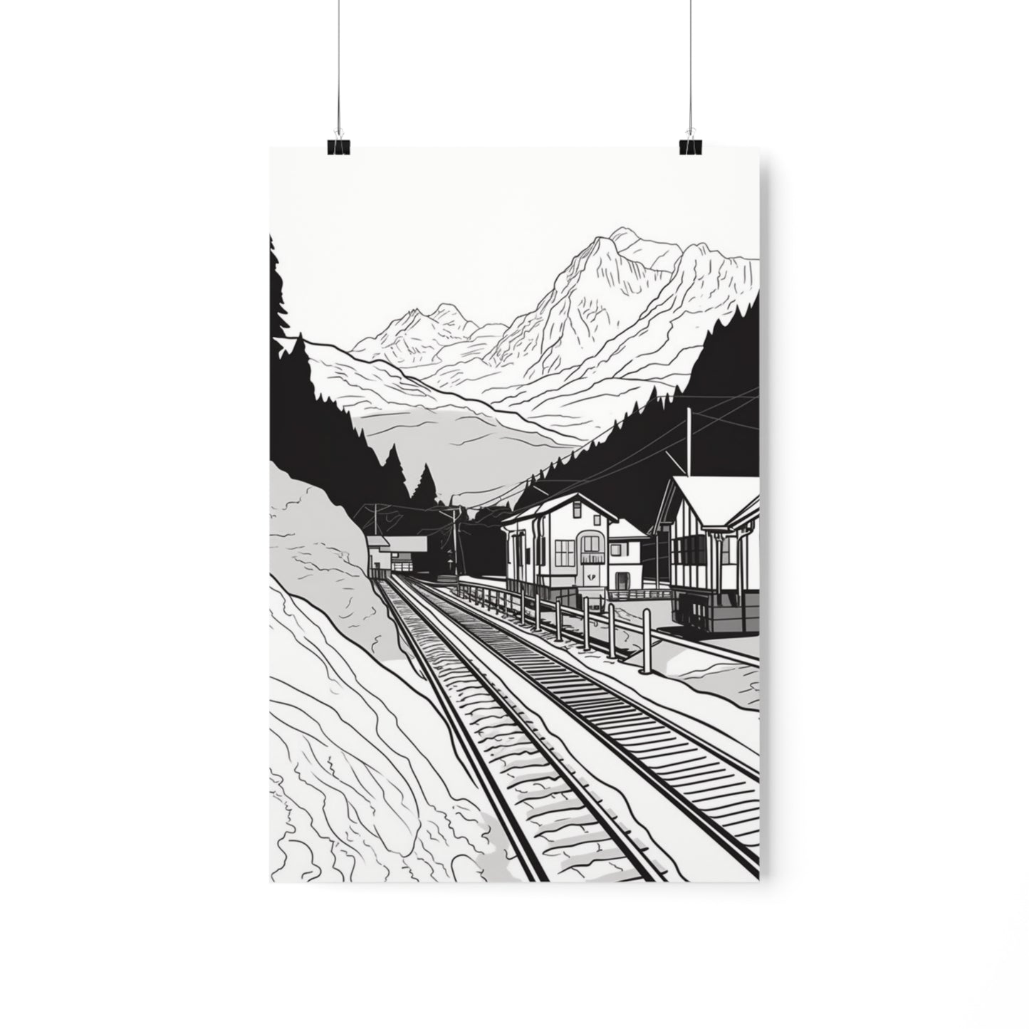 Coloring Poster (Mountains)