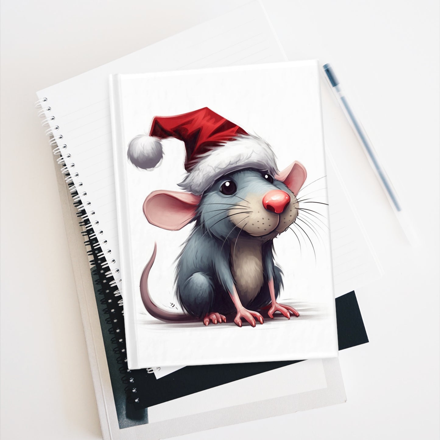 Onyx the Rat, Christmas - Blank Journal / Sketchbook