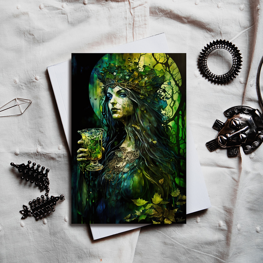 Green Goddess - Blank Journal / Sketchbook
