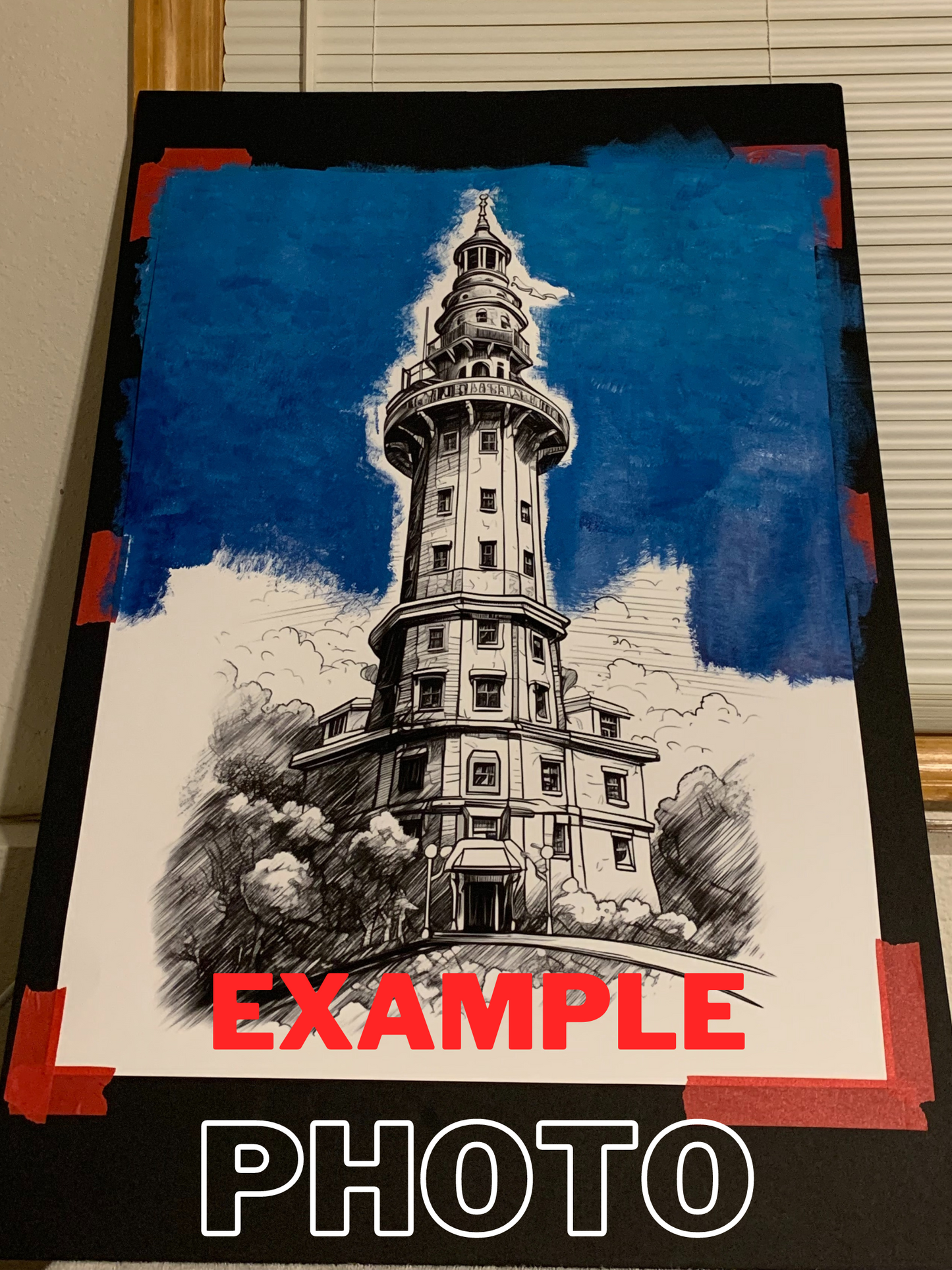 Coloring Poster (Wood Cabin)